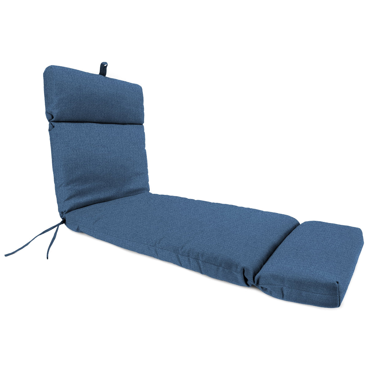 Yellow Rectangular Outdoor Chaise Lounge Cushion with Ties W3468