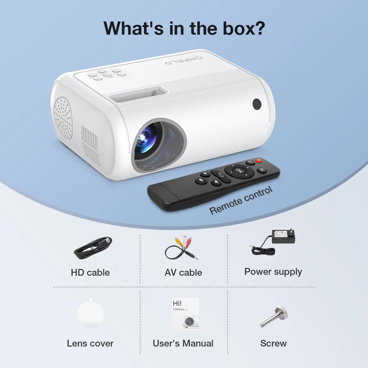 1080P Full HD Mini Projector U90142