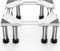 Heavy Duty 8 Stainless Steel Feet Dual Tube Stand F611