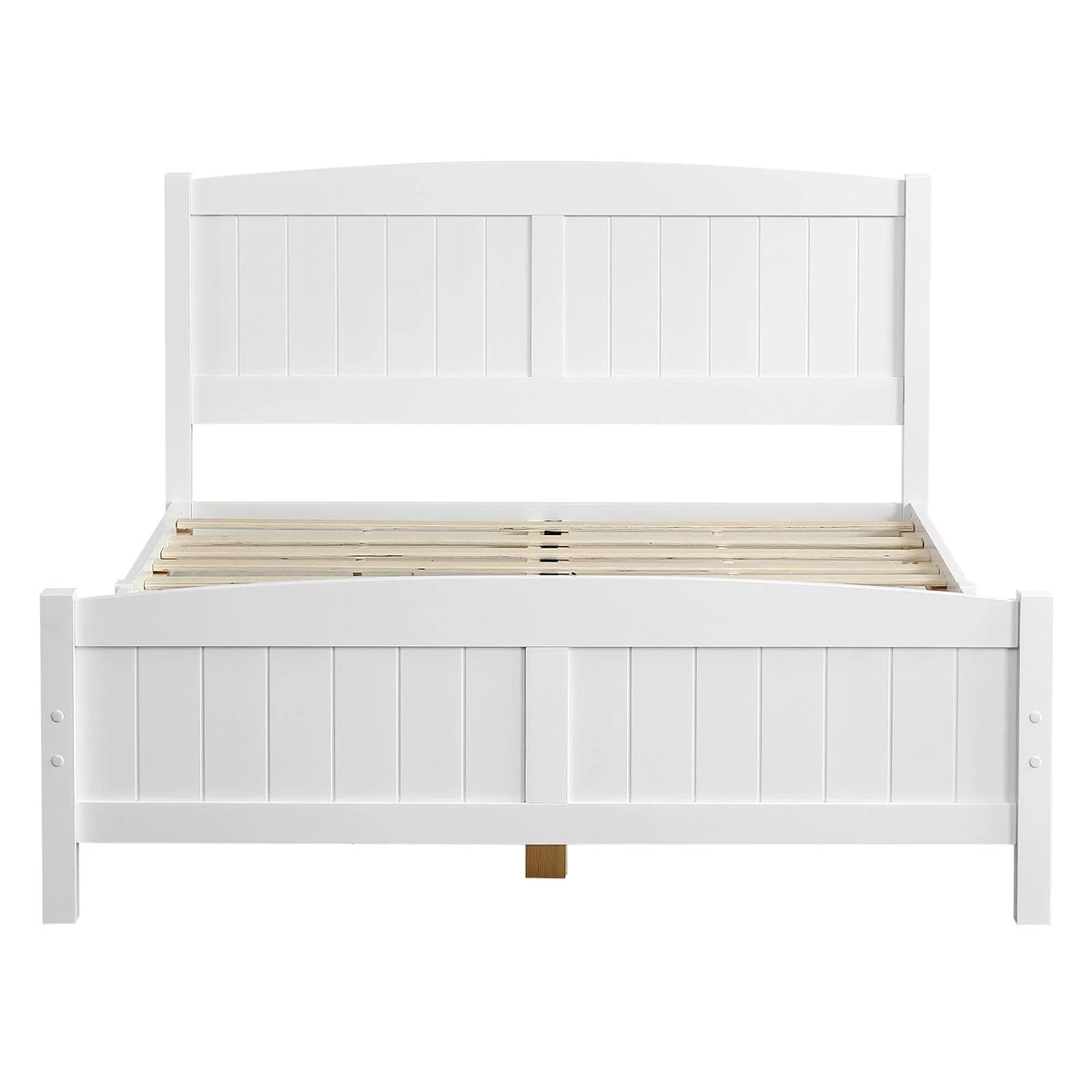 Queen Solid Pine Wood Platform Bed Frame with Headboard D420