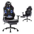 Big and Tall Gaming Chair with Footrest Ergonomic High Back Reclining H1086