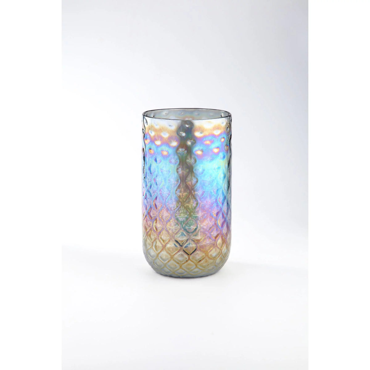 11" Hand Blown Glass Vase E430687