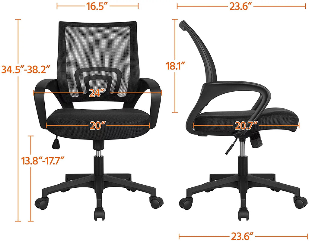 Gray Home Office Desk and Chair Set with Power Outlet D617