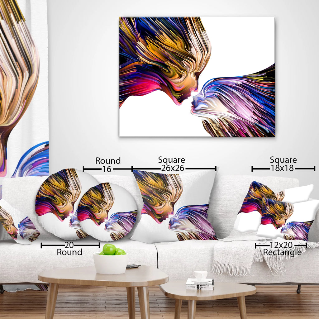 Contemporary Animal Throw Pillow 18x18 H2213