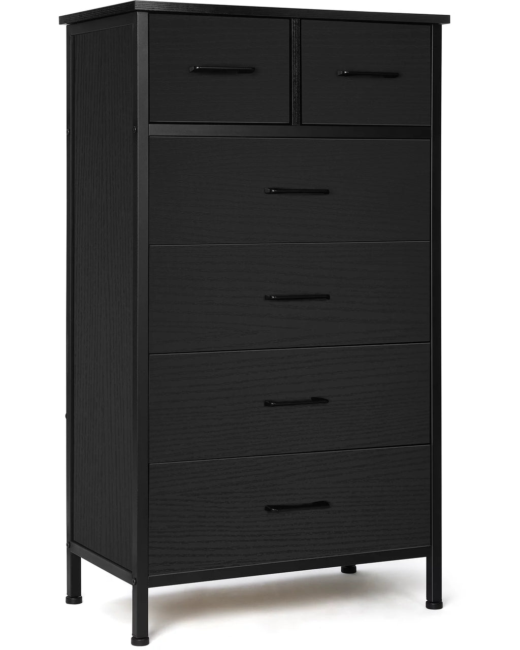 White 6 Drawer Wood Dresser M9937