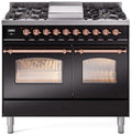 40 Dual Fuel Propane Gas Range in Black with Copper Trim K757229