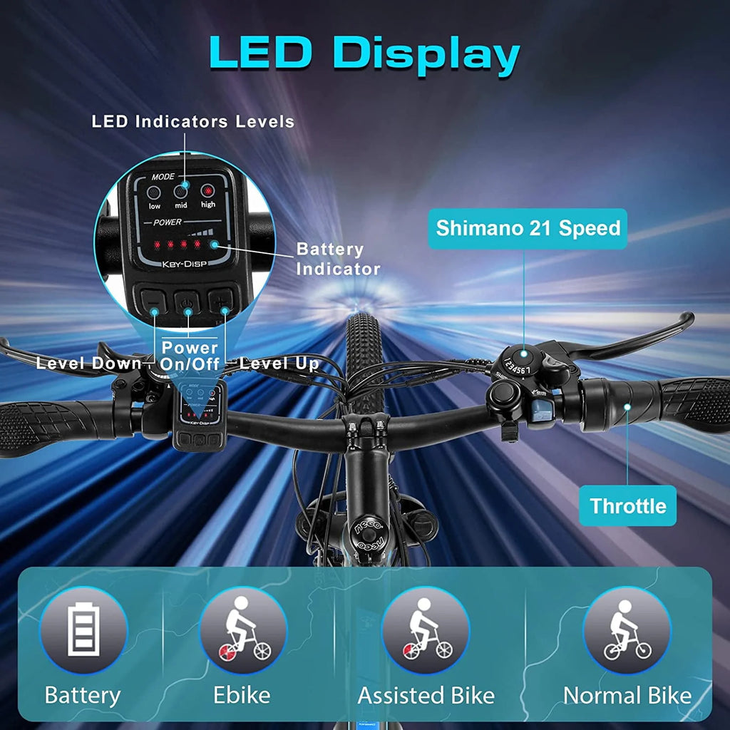 Electric Mountain Bike 500W 21 Speed Q364011