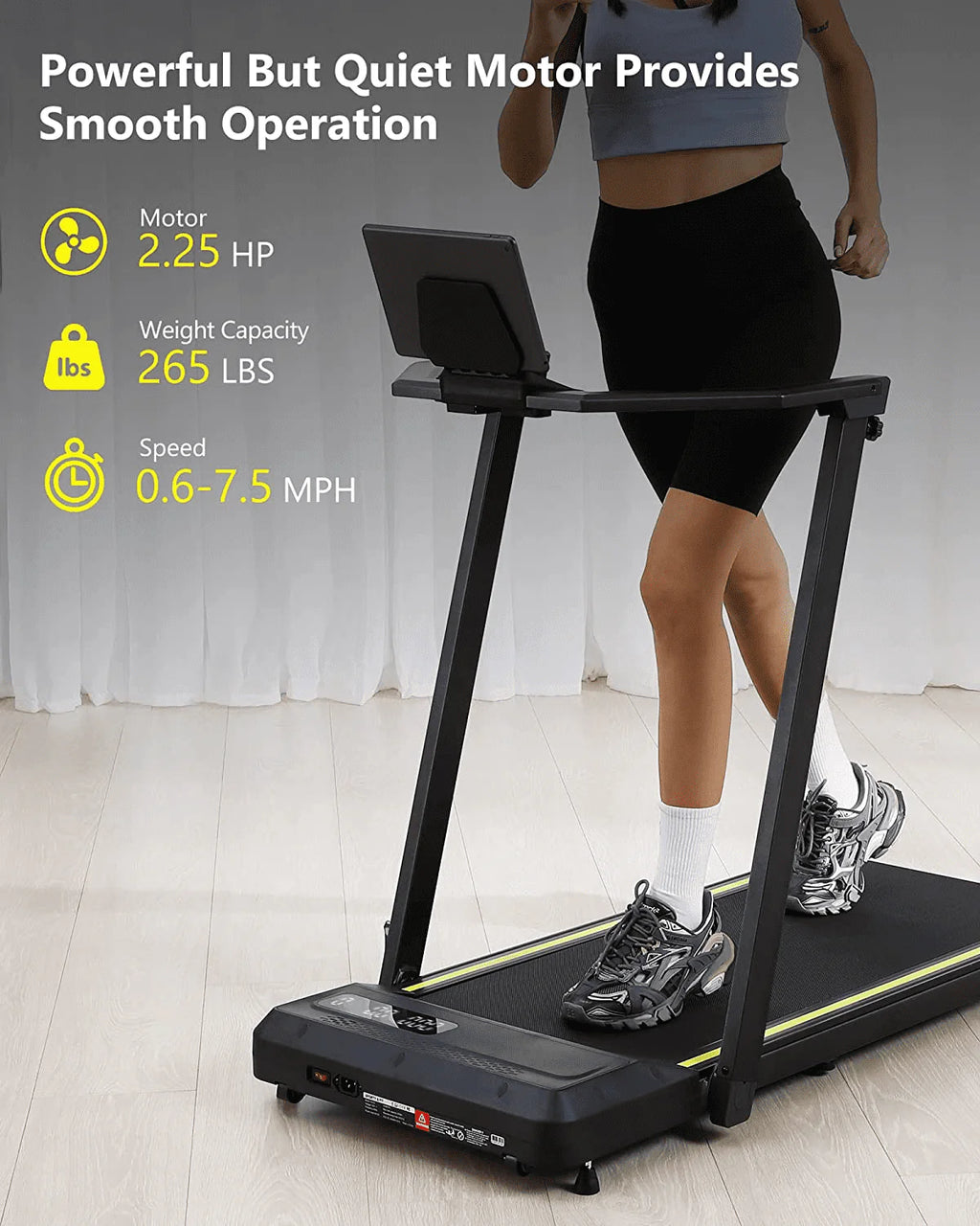 2.25HP Folding Treadmill with Remote Control T39910
