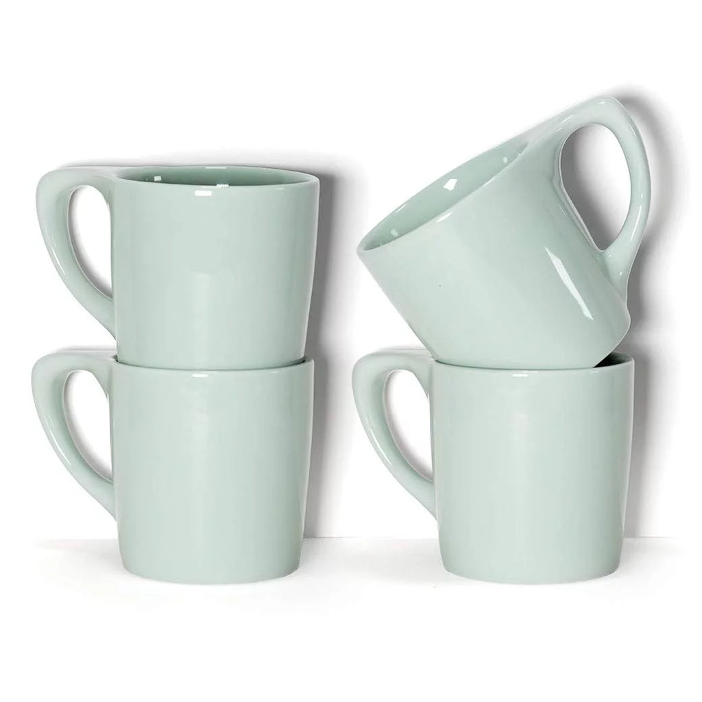 10 oz Porcelain Coffee Cups Set of 4 S74980