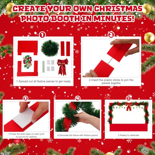 21 Pcs DIY Christmas Photo Booth Props Picture Frame 32" x 24" P33682