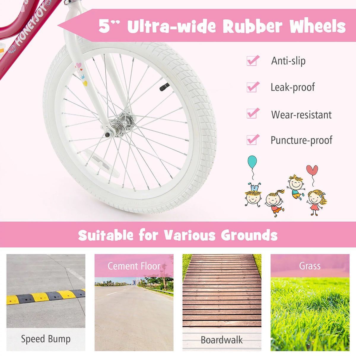 18'' Kids Bike with Training Wheels I60552