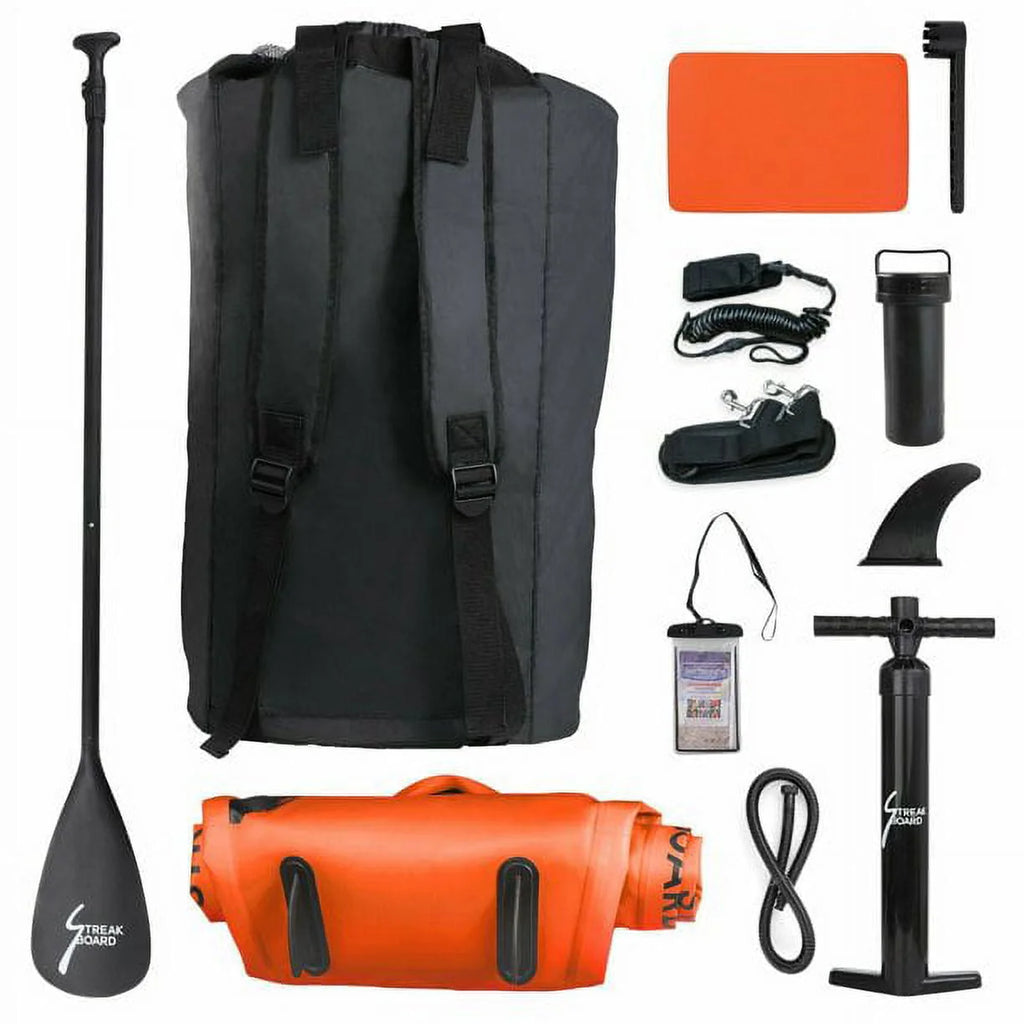 10' Inflatable Stand Up Paddle Board with Paddle, Leash, Pump & Backpack L55113