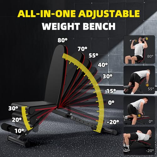 Adjustable Strength Training Weight Bench H212