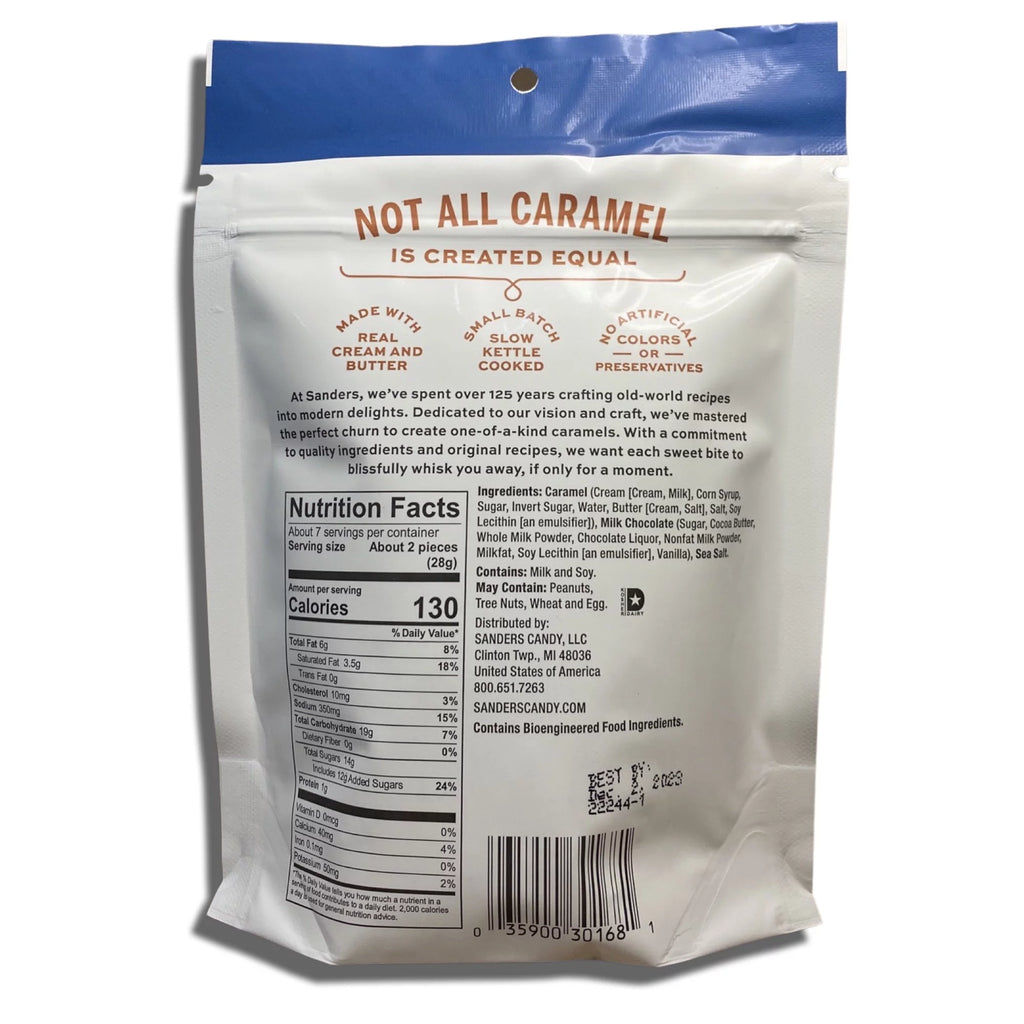 Milk Chocolate Sea Salt Caramels 7 Ounce Bag Value Pack of 2 G178315