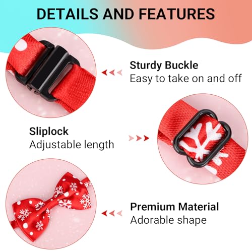 10 PCS Dog Bowtie Collar Plaid Patterned I82299