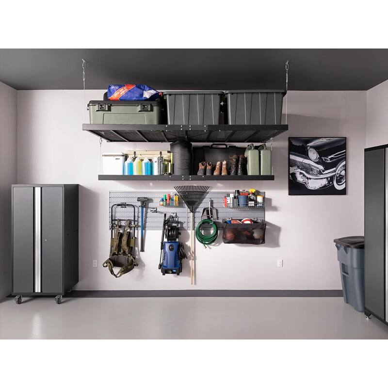 24 in. x 96 in. Steel Garage Wall Shelving in White V5094