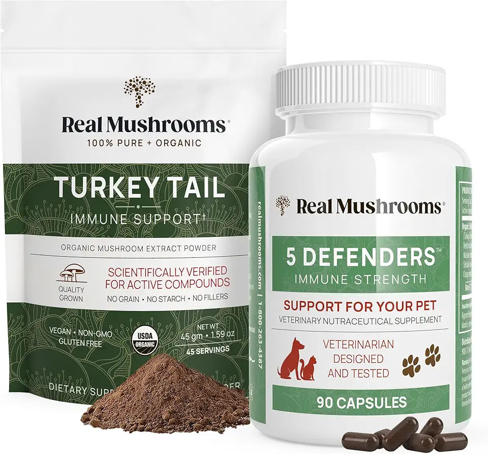 Turkey Tail Powder and Capsules Bundle N1585
