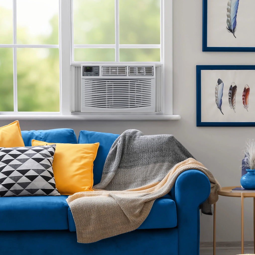 8,000 BTU White Window Air Conditioner S40858