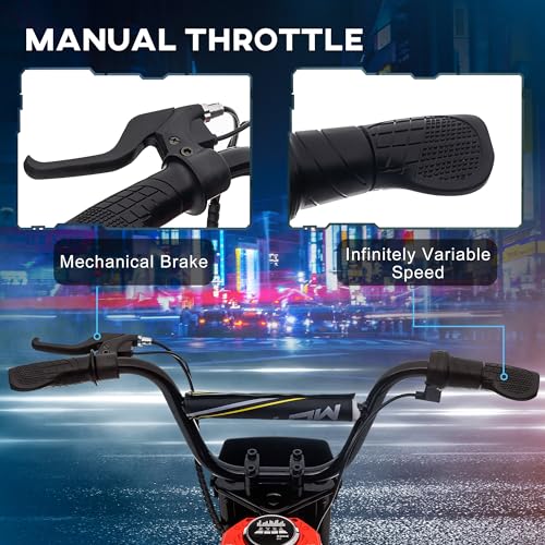 Electric Dirt Bike 24V 350W Off-Road Motorcycle Red B193578