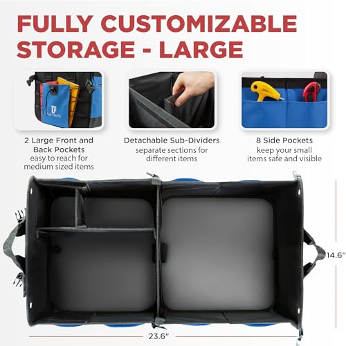 Truck Bed Organizer, Expandable Foldable Cargo Organizer O313