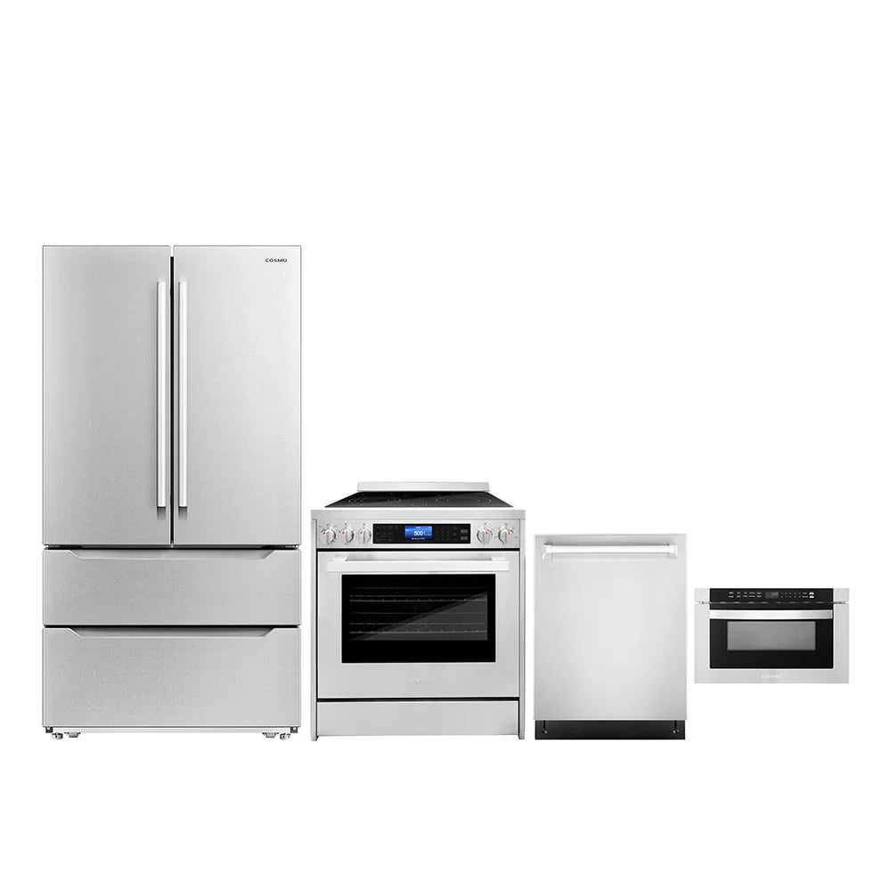 30 Electric Range, Refrigerator with Ice Maker, Dishwasher and Microwave V283