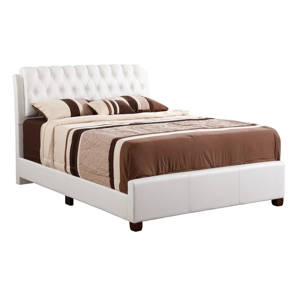 White Full Bed S846230