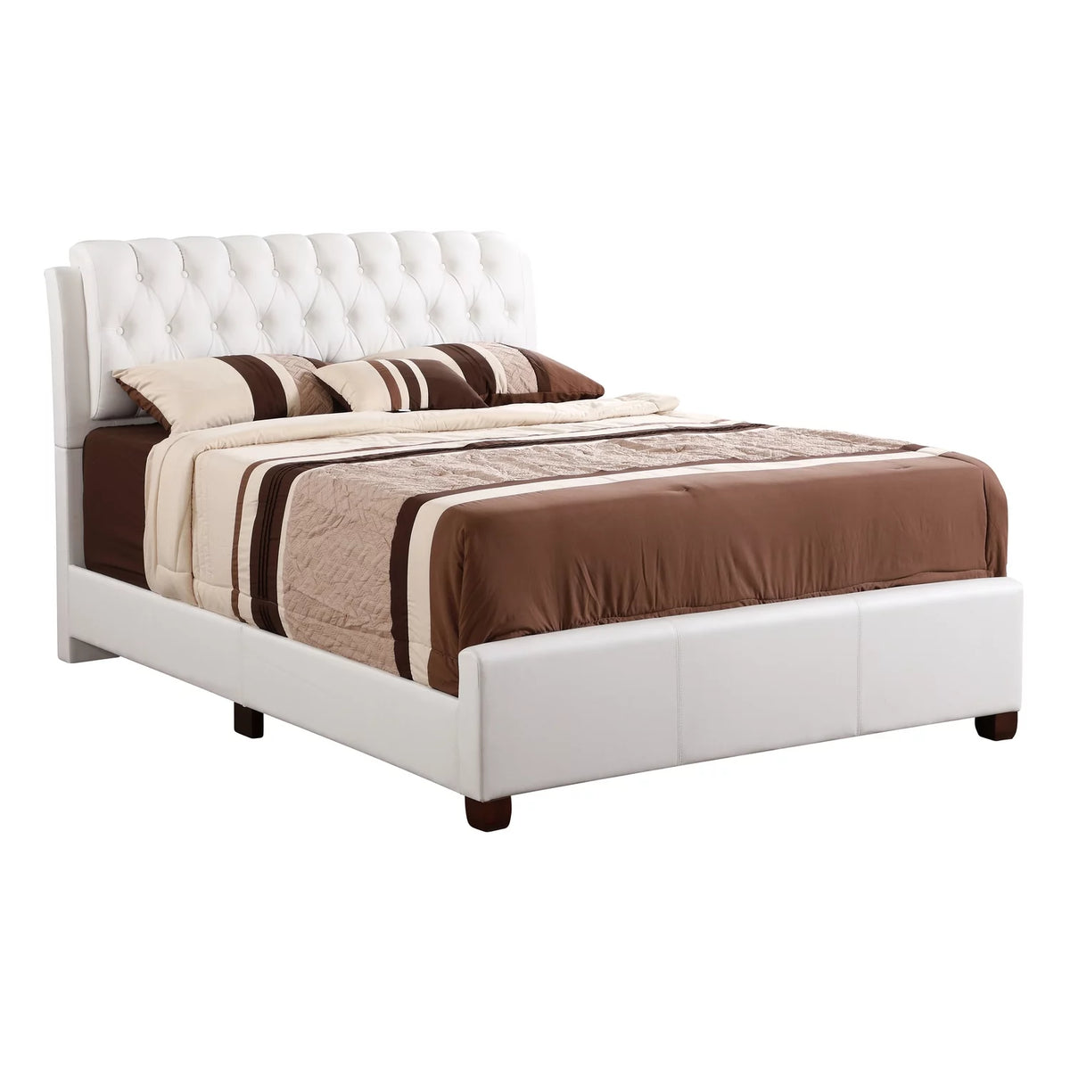 White Full Bed S846230