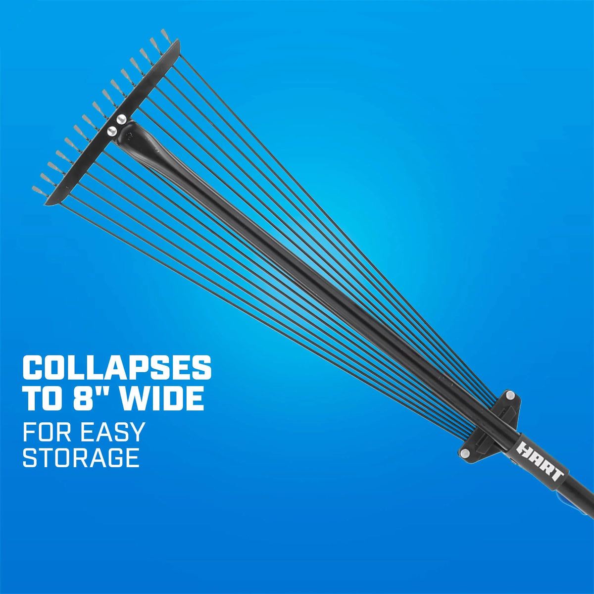 15-Tine Adjustable Leaf Rake with Telescoping Handle E115073