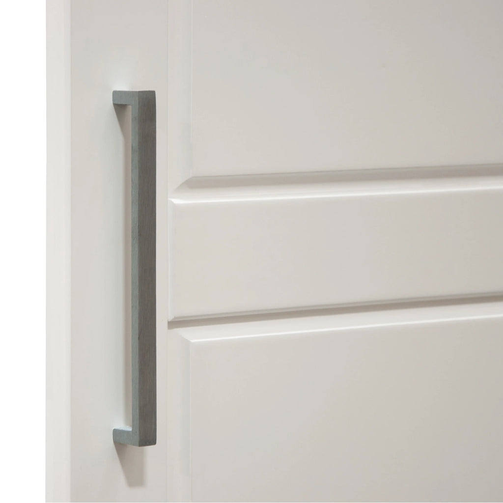 100% Solid Wood Wardrobe Armoire with Mirrored Doors White Q11907