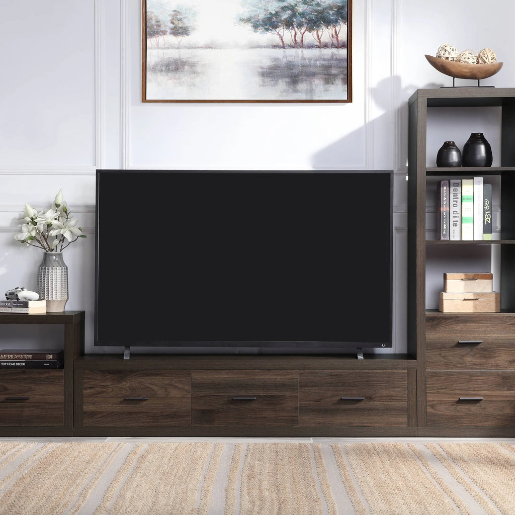 Walnut Finish TV Stand U58917