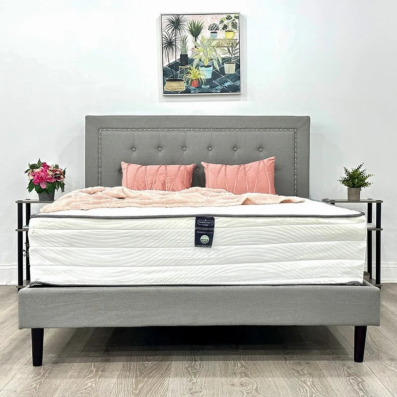 Twin Size 12 Inch Memory Foam & Spring Hybrid Mattress with Breathable Cover Y9984