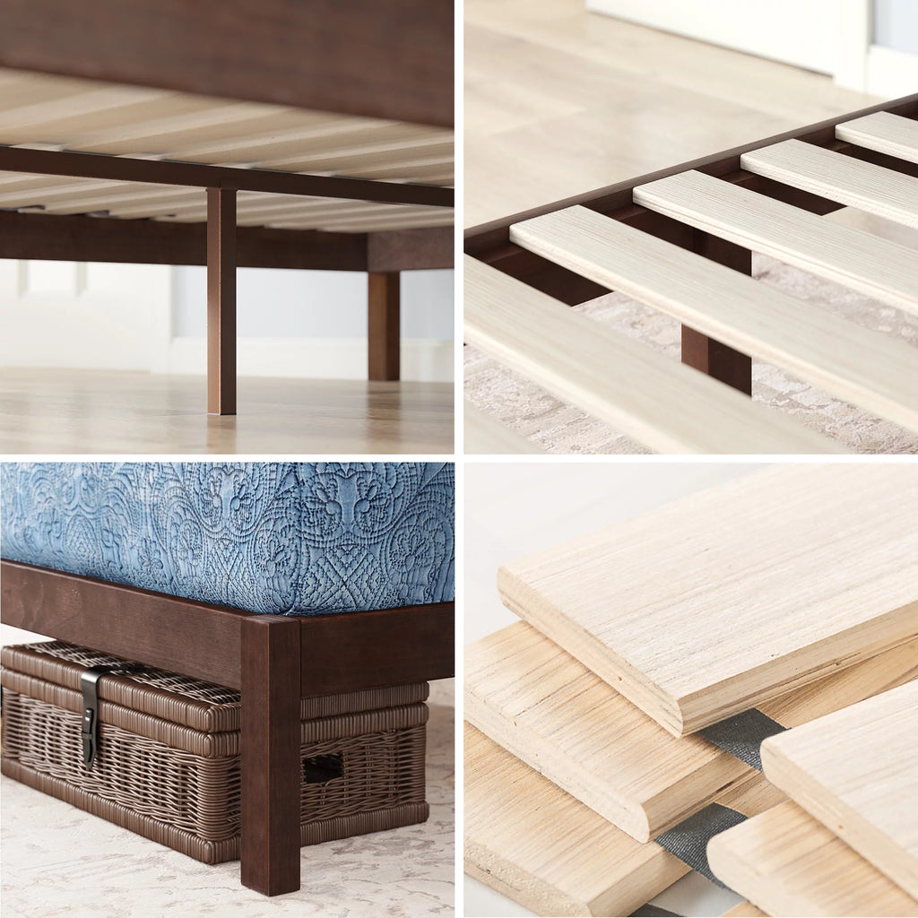 Queen Acacia Wood Platform Bed Frame E1948