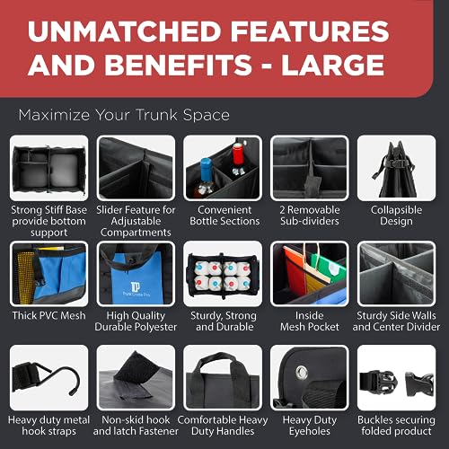 Truck Bed Organizer, Expandable Foldable Cargo Organizer O313