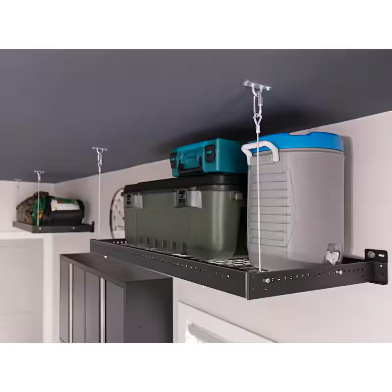 24 in. x 96 in. Steel Garage Wall Shelving in White V5094