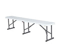 Portable Folding Bench White J507