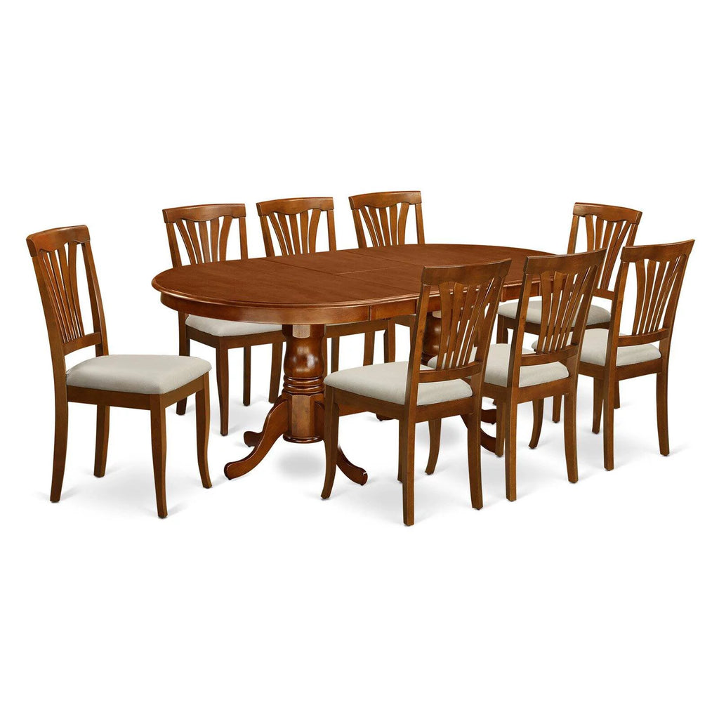 9 Piece Wood Dining Table Set T464