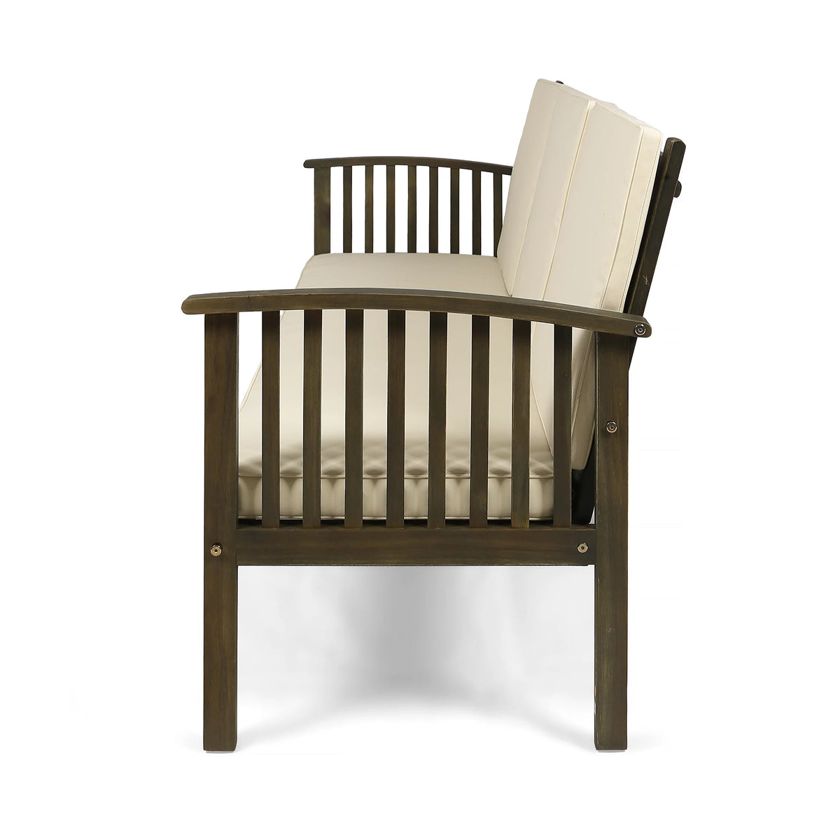 Acacia Wood Sofa with Cushions I29552
