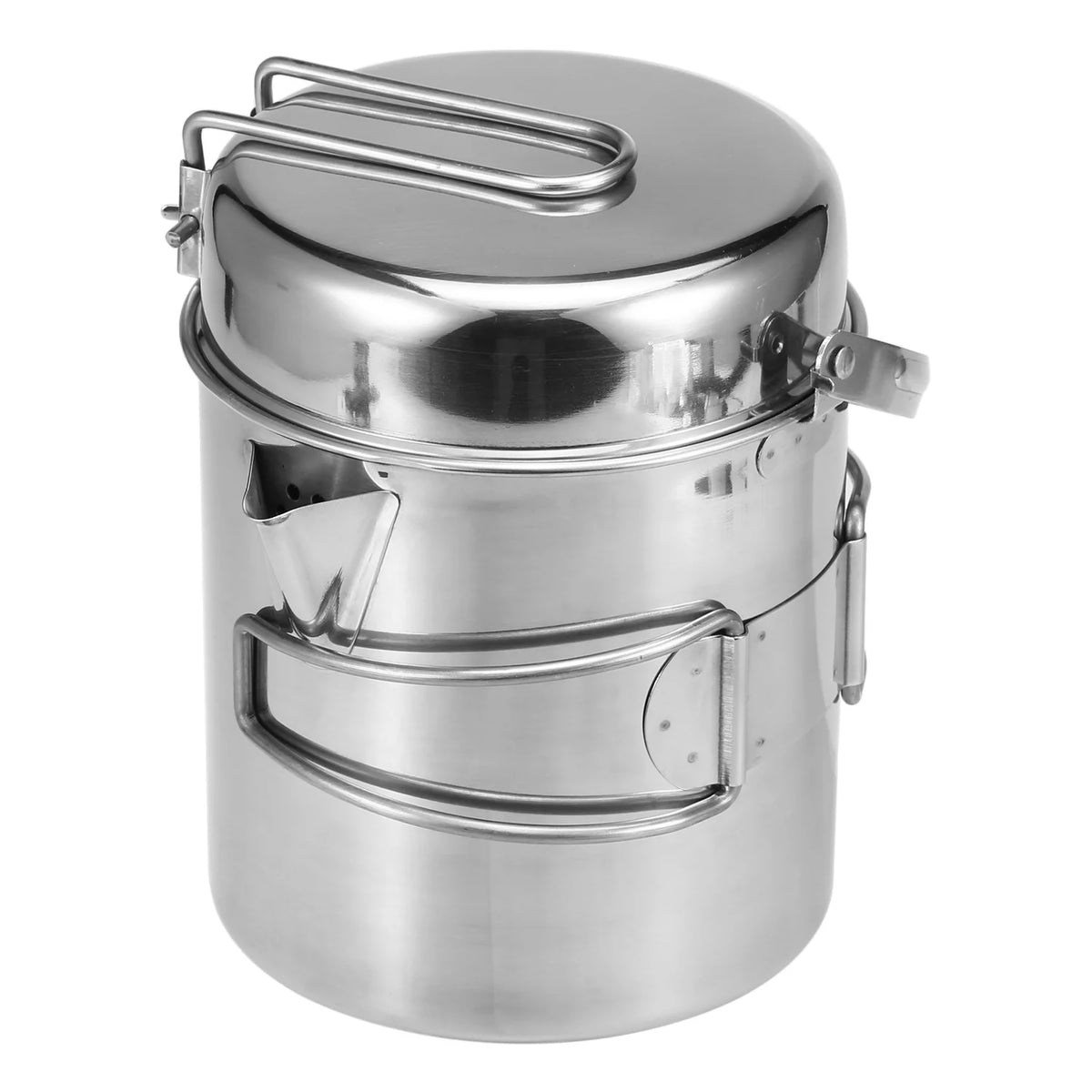 1L Stainless Steel Camping Kettle C4900