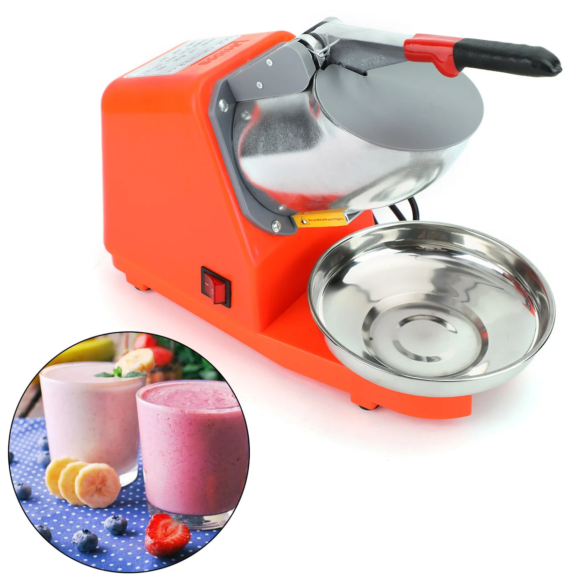 300W Electric Ice Crusher Shaved Ice Maker Q13984