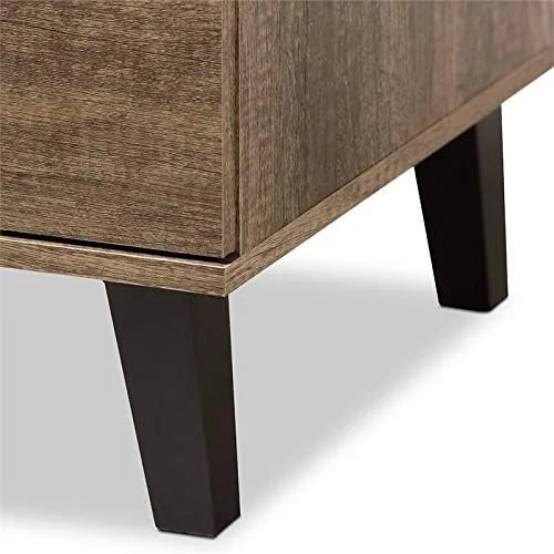 Light Brown Wood 3-Drawer Chest P4577