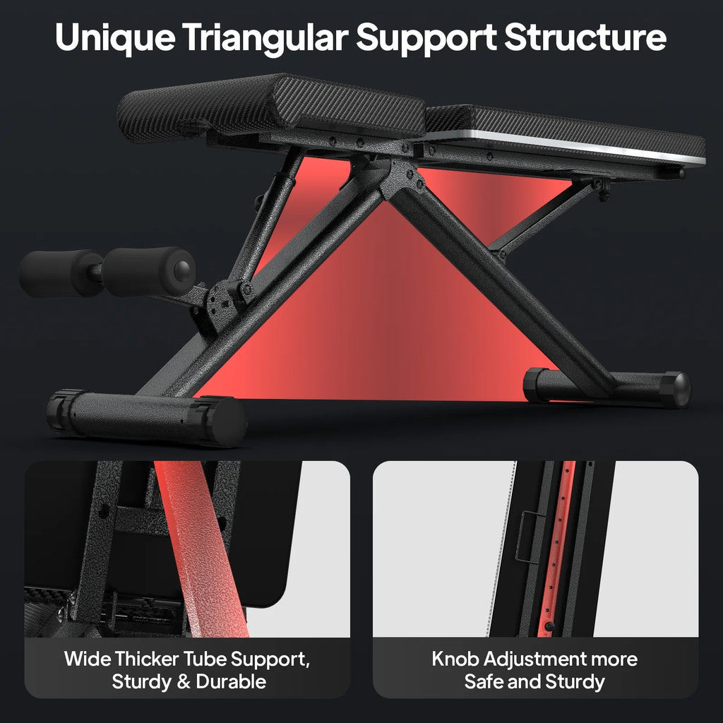 Foldable Adjustable Weight Bench P723
