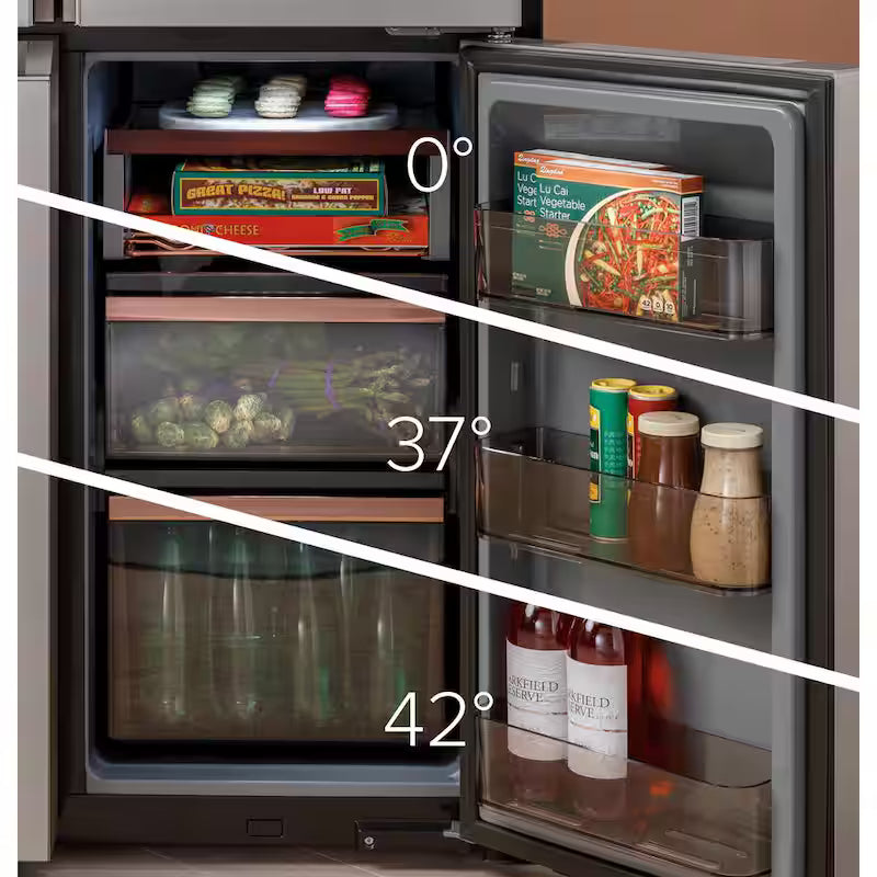 Platinum Glass 4-Door French Door Refrigerator D72127