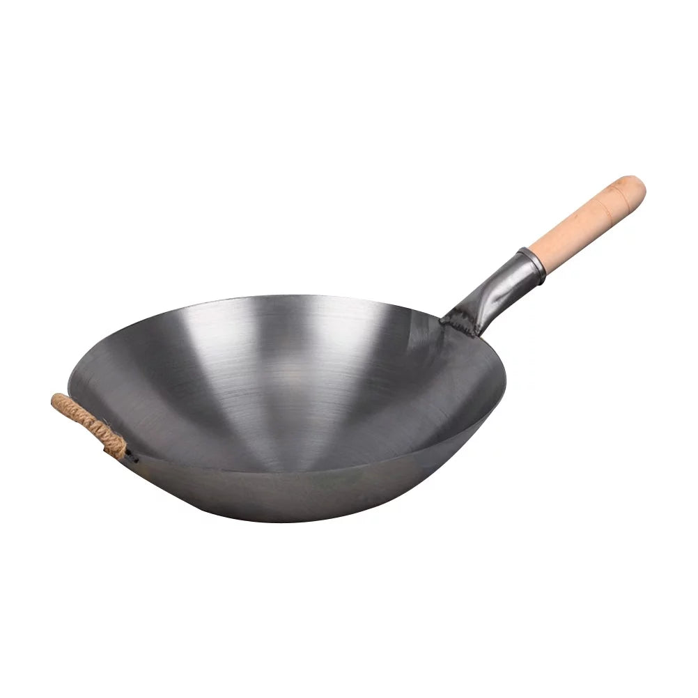 Stainless Steel Single Handle Wok Q3304