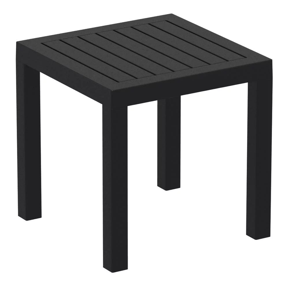 Black Resin Side Table J709