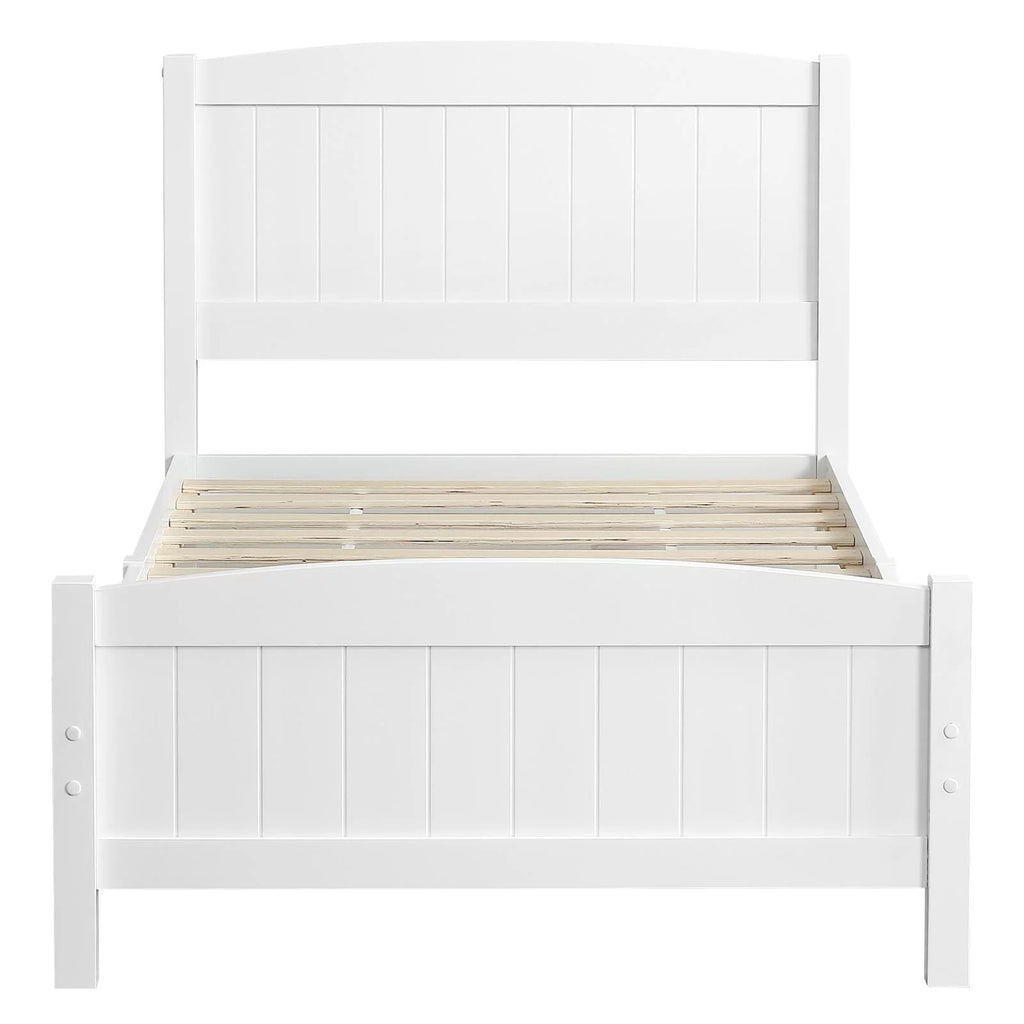 Queen Solid Pine Wood Platform Bed Frame with Headboard D420