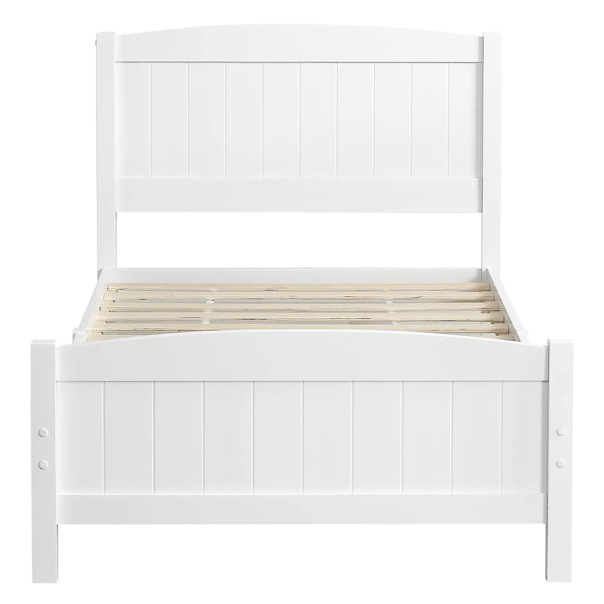 Queen Solid Pine Wood Platform Bed Frame with Headboard D420