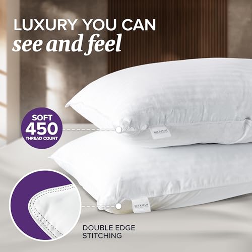 Queen Size Set of 2 Down Bed Pillows V728