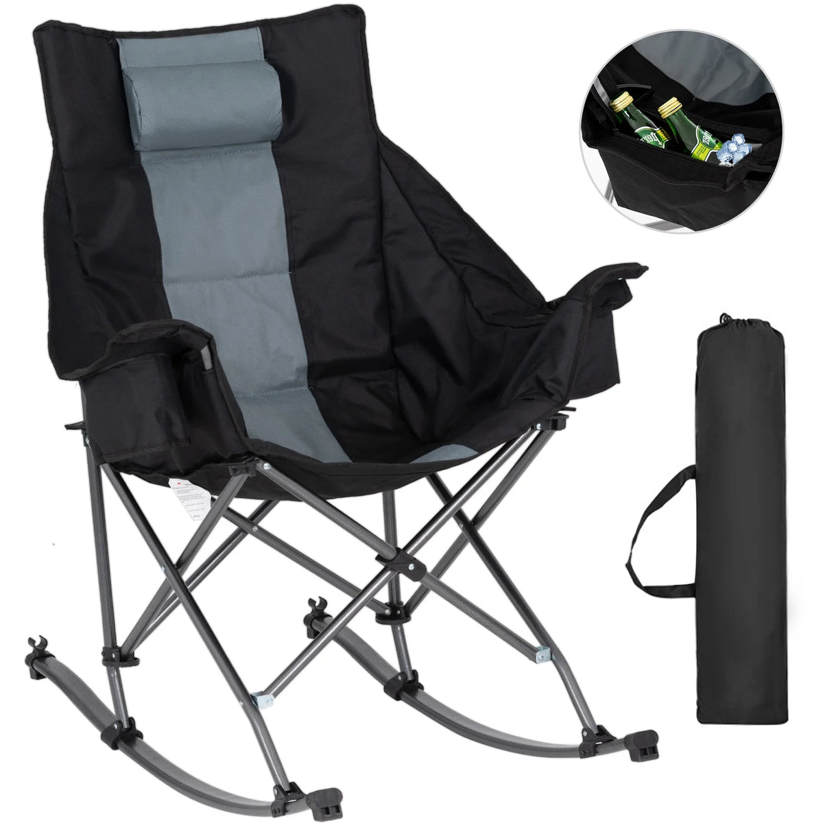 Folding Rocking Camping Chair with Carry Bag A9407