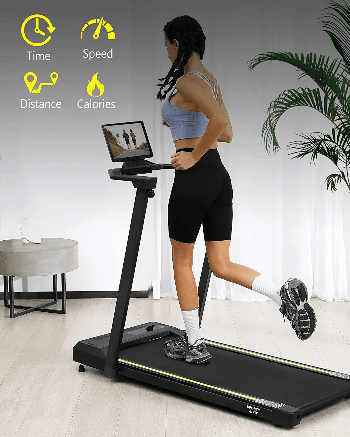2.25HP Folding Treadmill with Remote Control T39910