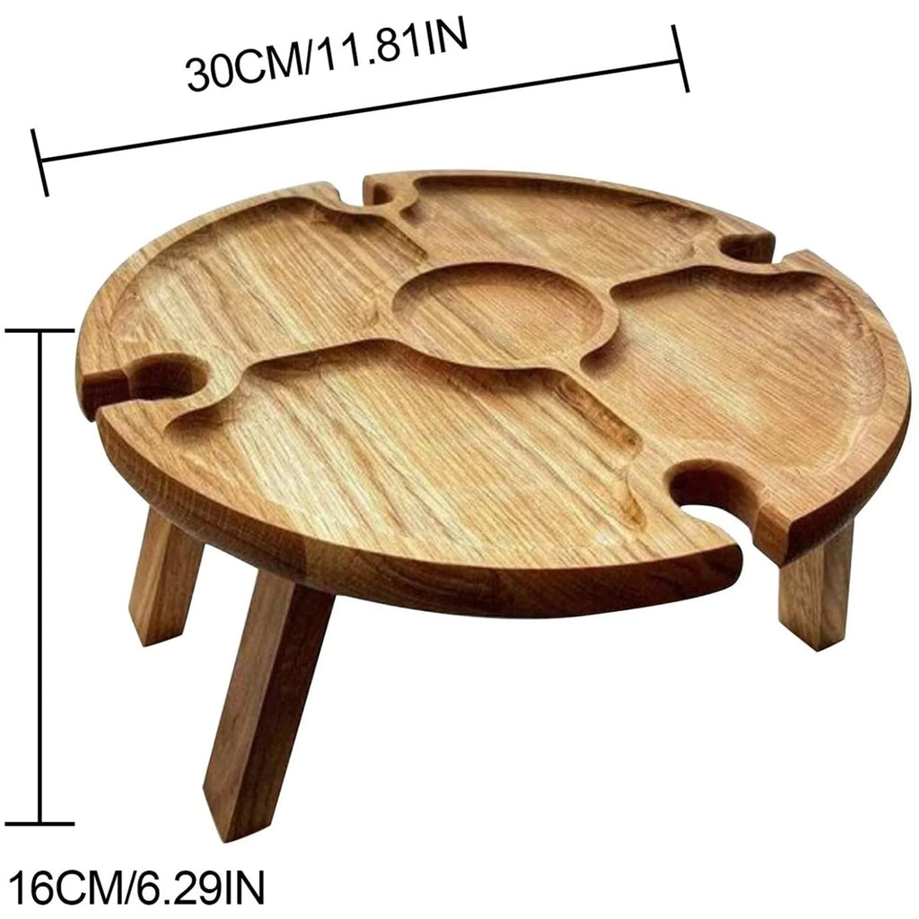 Wooden Round Folding Table A41647
